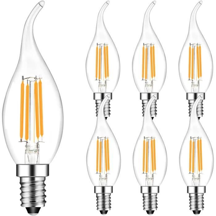 Ampoule LED E14 4,5W Bougie équivalent à 30W - Blanc Chaud 2000K