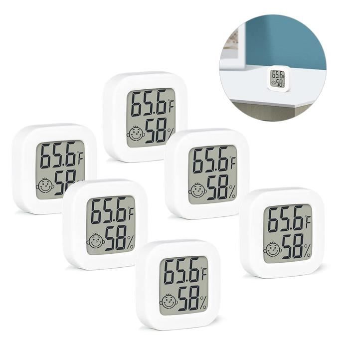 Mesure De La Température, De L'humidité Lot De 4 Mini Thermomètres/hygromètres Numériques, Pour L'intérieur De Mini Serre De Jardin Extérieur
