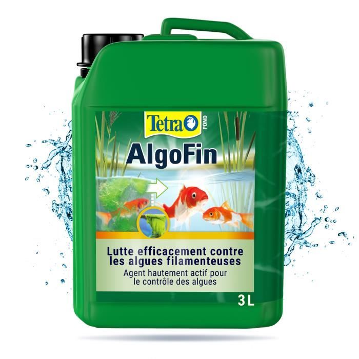 Anti-algues pour bassin de jardin - Tetra Pond Algofin - 3 L