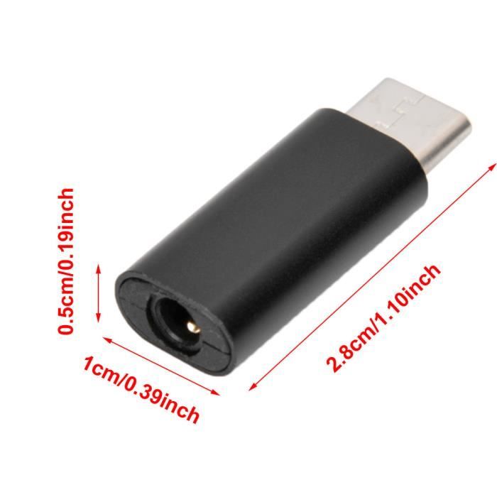 Adaptateur USB-C Vers Jack 3,5mm Luntak - Audio Numérique Haute Qualité Pour Smartphone Et Tablette - Noir