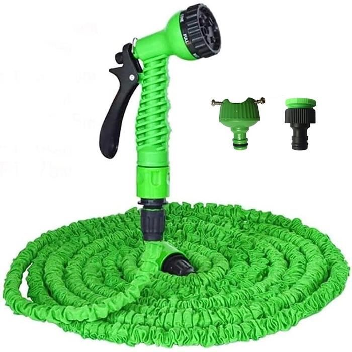 UISEBRT 15 1m Enrouleur Tuyau Arrosage Automatique Avec Pistolet à Eau