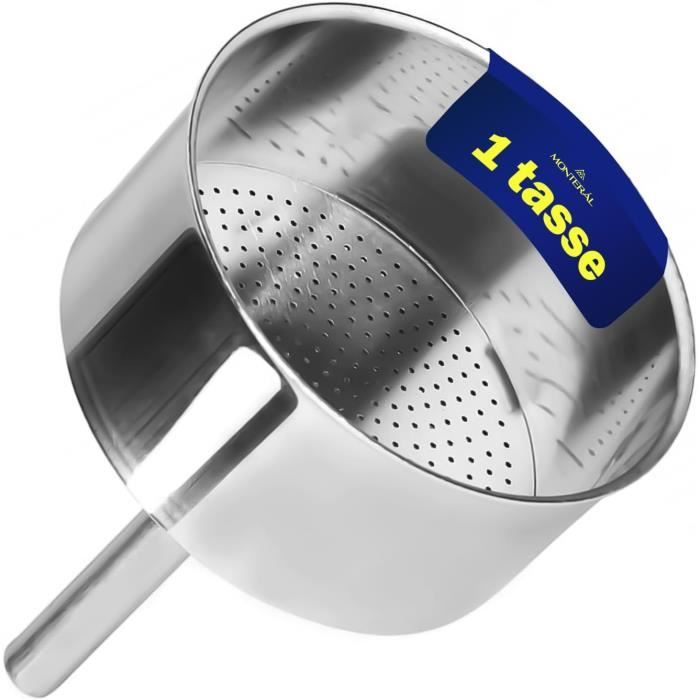 Tredoni Entonnoir De Rechange Pour Cafetière Moka – Taille 1 Tasse 4,6 Cm – Aluminium – Compatible Bialetti, Pezzetti, Etc.