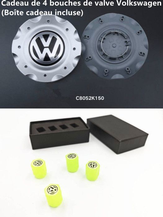 Lot de 4 centre de roue cache moyeu Remplacement pour 148mm Volkswagen Passat B6(C8052K150)