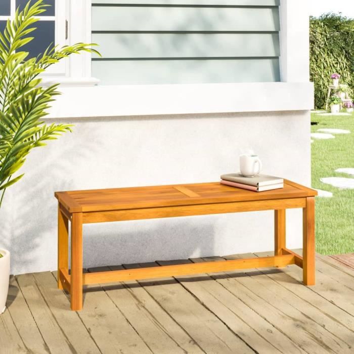 vidaXL Banc jardin 110 cm Acacia - vue 2