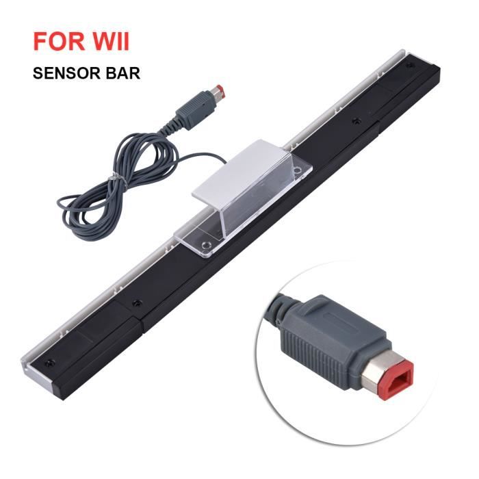Aokin Barre de capteur USB pour Wii, barre de capteur infrarouge filaire  USB pour Nintendo Wii, Wii U, comprend un support transparent, argenté/noir  : : Jeux vidéo