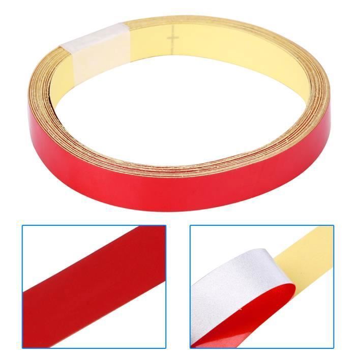 Bande réfléchissante VVIKIZY - Auto-adhésive - Rouge - 1cm x 5m ...