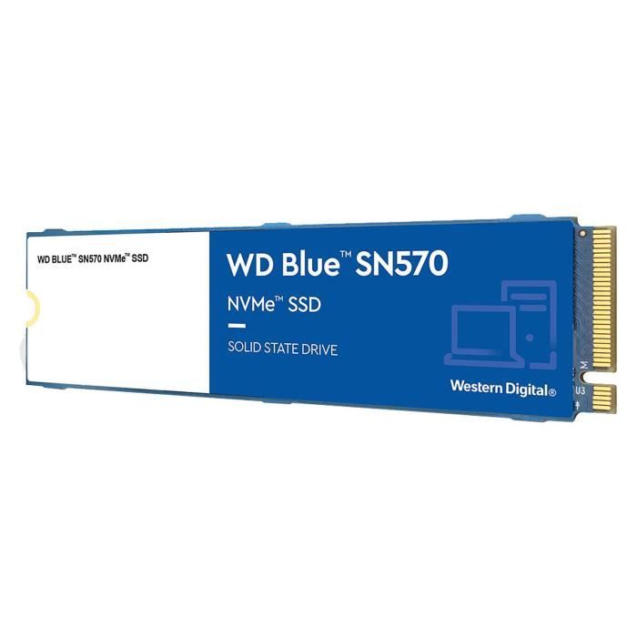 Western Digital SSD WD Blue SN570 2 To - SSD 2 To M.2 2280 PCIe NVMe 3.0 x4 1.4 NAND 3D TLC