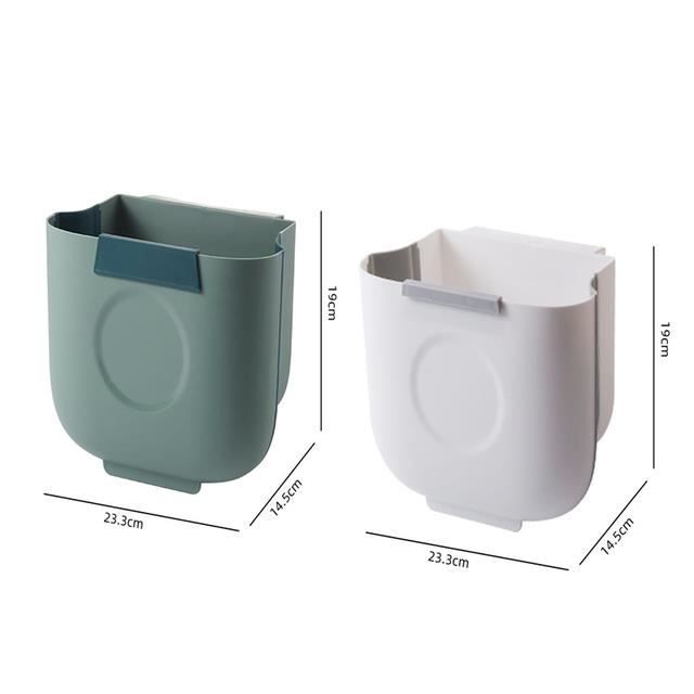 NEXROLA Panier Suspendu Pliable Avec Couvercle 9L - Corbeille Mural Pour Cuisine, Camping, Caravane, Salle De Bain - Imperméable PP+TPR