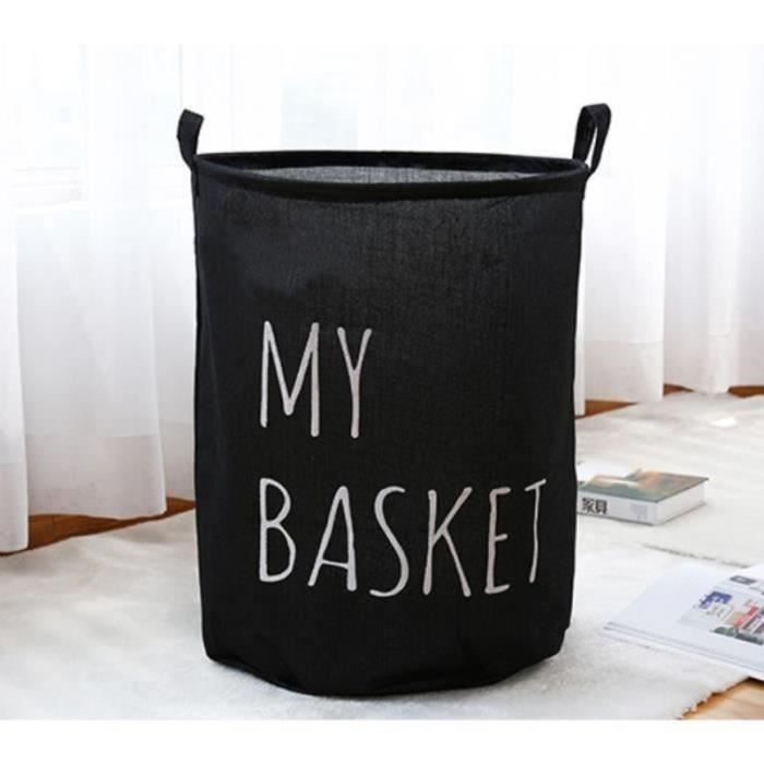 Panier De Rangement Jouet Pour Enfants, Grand Corbeille à Linge Pliable Boite De Stockage En Coton Avec Poignee Rose 98628992