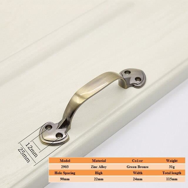 2 Poignées De Tirage T Ton Cuivre - Uxcell - 290mm - Pour Porte Bureau