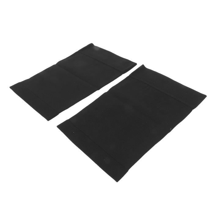 Paire De Manchons De Jambe Pour Vélo | Respirants Et Ajustables | Protection Solaire Et Chaleur - Noir