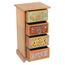 Casa Moro Mini Commode Mahavir En Bois Veritable Peinte A La Main Avec 4 Tiroirs Pour Ranger Les Bijoux Organisation Du Bureau Achat Vente Commode De Chambre Casa Moro Mini Commode