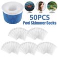 Paquet de 50 chaussettes pour skimmer piscine Skimmers nettoie les feuilles piscines-1