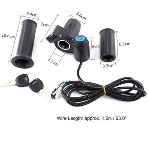 Accélérateur étanche Pour Scooter électrique IScooter IX3, IX4, Urban Glide – Connecteur 8mm, Droit