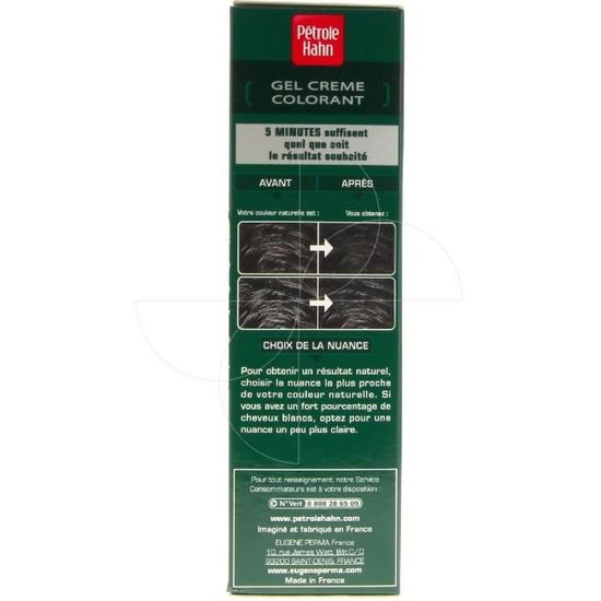 Petrole Hahn Gel Creme Colorant Ton Sur Ton Sans Amoniaque 10