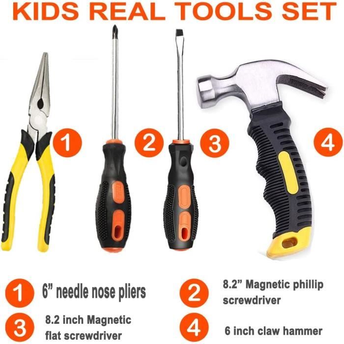 De vrais outils pour enfants, sûrs et parfaits pour petites mains!