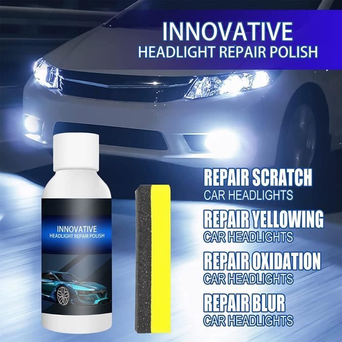 Liquide De Réparation De Phare De Voiture Headlight Repair Polish Car  Headlight Repair Fluid Car Headlight Cleaner Cleaner,1pcs,50ml - Cdiscount  Auto