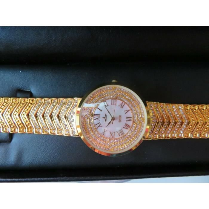 Montre Femme Beuchat Plaqué Or - Mouvement Quartz, Bracelet Plaqué Or, élégante Et Vintage