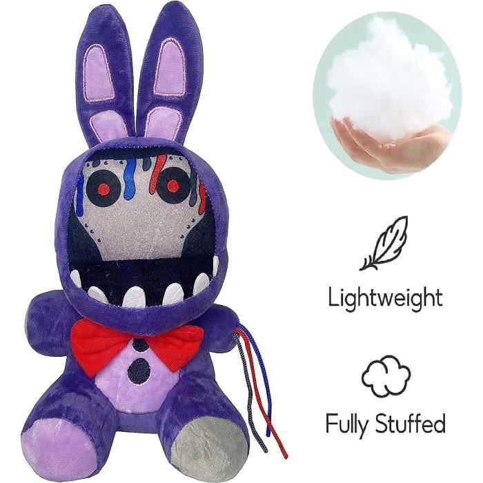 FNAF Withered Purple Bunny Peluches, 8 po FNAF Security Breach