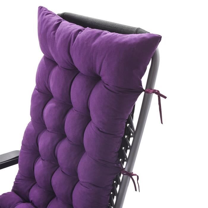 Gardenista Coussin de chaise longue d'extérieur, coussin transat de jardin doux et résistant à l