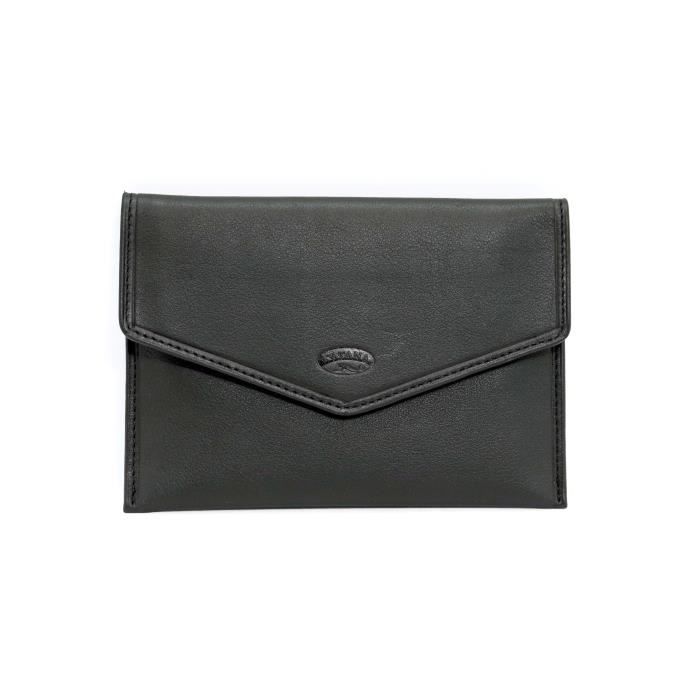 Pochette En Cuir Katana Pour Carte Grise – 15,5x11 Cm, Avec 3 Pochettes Plastique, Marron - 9