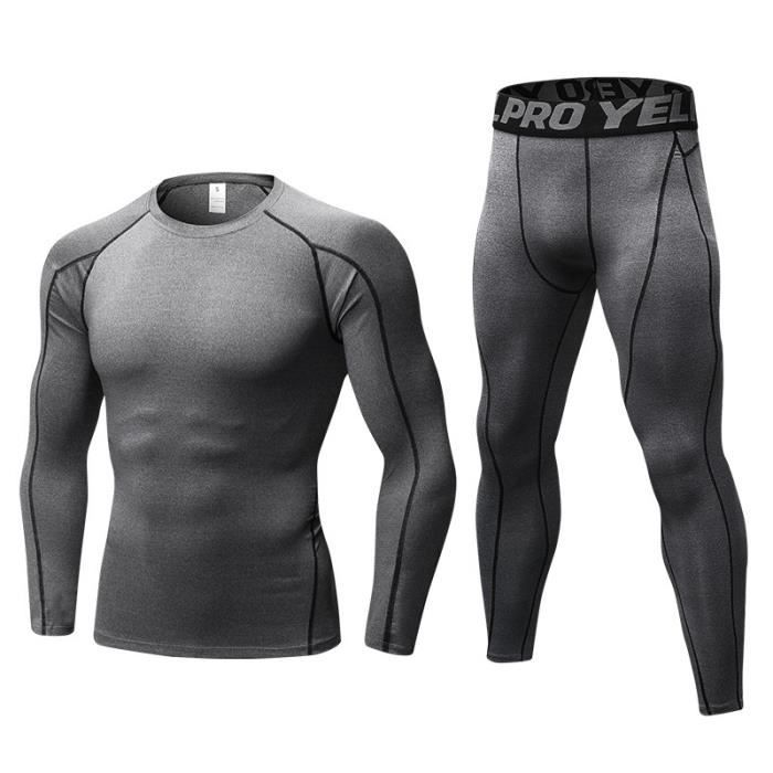 Collant Thermique De Compression Pour Garçon - Séchage Rapide, Logos Réfléchissants, Pour Sport Et Course