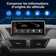 AWESAFE Autoradio Android 11【4Go+64Go】pour BMW X1 E84 2009-2015 Système CIC avec écran d'origine avec Carplay/Android Auto-2