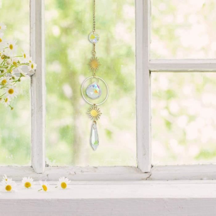 Cristal Arc en Ciel Attrape-Soleil Ornement de Fenêtre à Suspendre Arbre de  Vie Cadeau pour Maison Jardin Voiture [50] - Cdiscount Maison