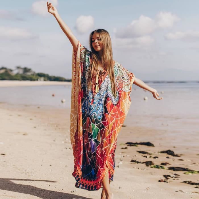 Tunique longue plage discount femme