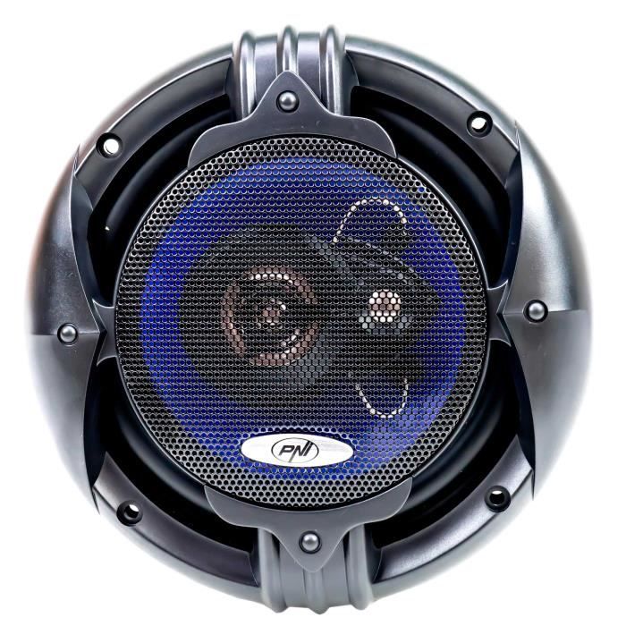 Haut-parleur coaxial PNI HiFi650, 120 W, 16,5 cm, 3 voies, lot de 2 - Cdiscount  Auto