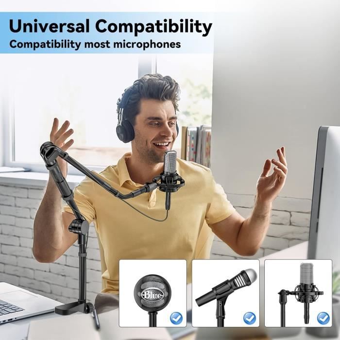 Supports De Micro Flexibles – Support De Microphone Réglable Et Durable