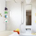 4 couches Etagère d´angle Salle de bain en acier inoxydable 254-304cm-3