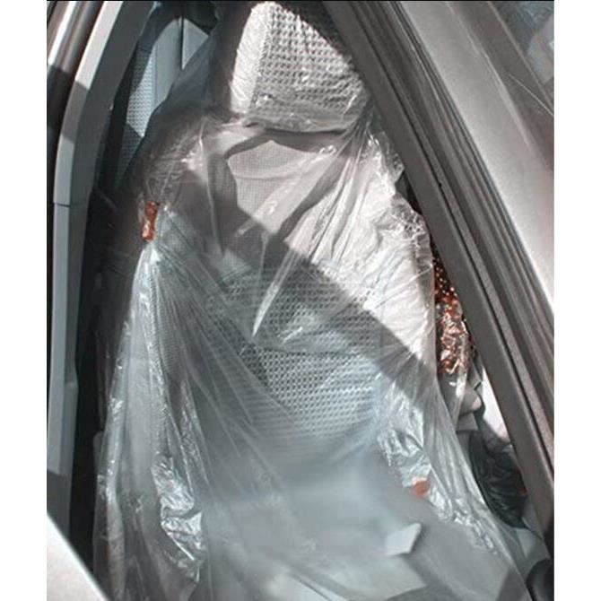 10pcs 138*80cm Housse Plastique Jetable Transparente Bâche Couverture pour  Protection Siège Auto Véhicule