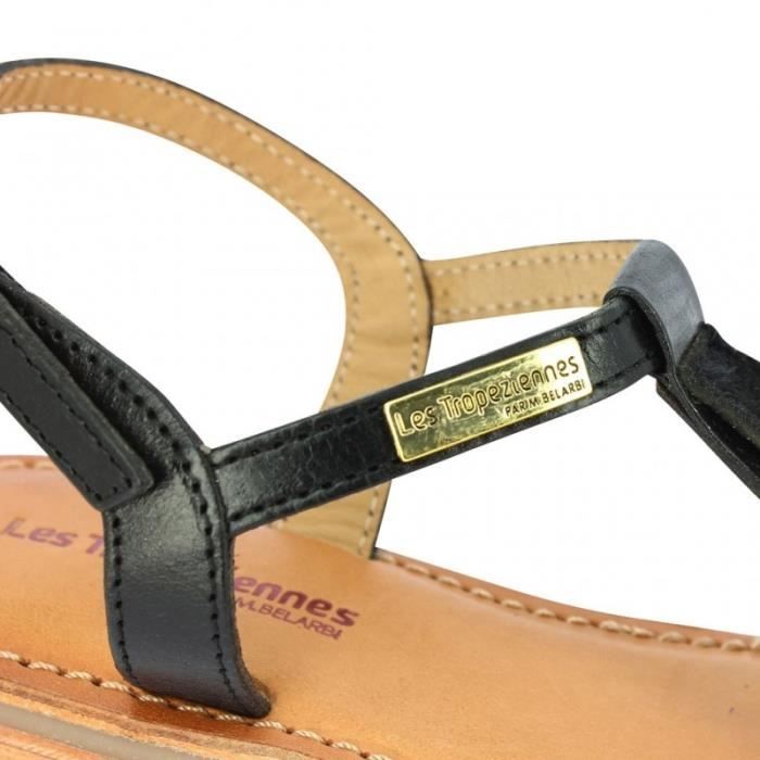 SANDALE les tropeziennes belie Noir Cdiscount Chaussures