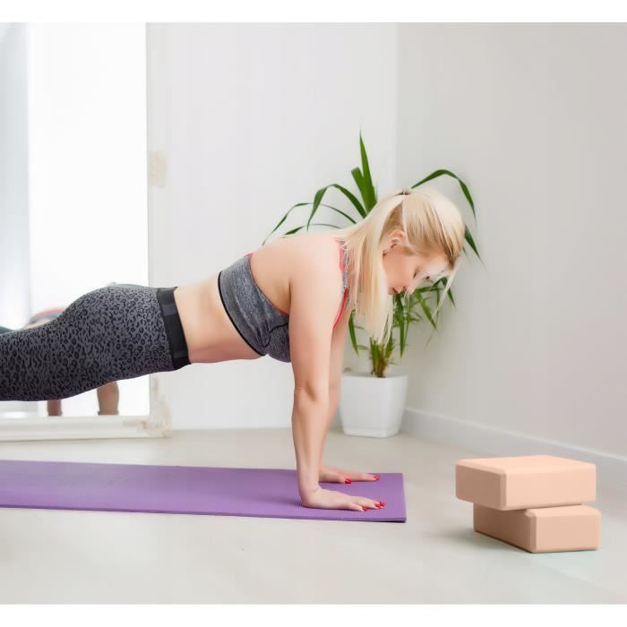 Blocs De Yoga En Mousse Lot De 2 - Haute Densité, Antidérapants, Pour Pilates Et étirement - 4