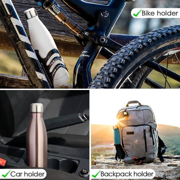 Gen 2 Gourde Isotherme Paille | 540Ml Bouteille Isotherme Pour Boissons