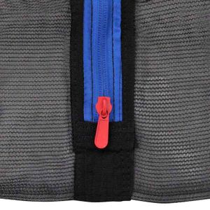 Filet De Sécurité Pour Trampoline LIFERUN – Diamètre 366 Cm, 8 Poteaux, Fermeture éclair, Résistant Aux UV