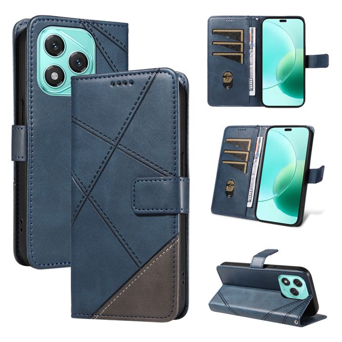 Étui Portefeuille Honor 400 Lite - Cuir PU, Portes-cartes, Support Magnétique - Protection Complète - Rouge Mandala