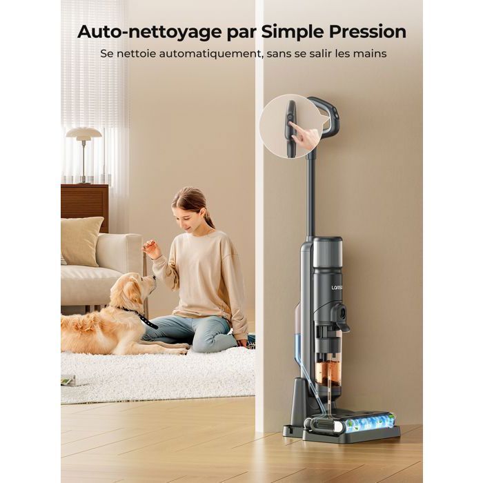 aspirateur sans Fil Humide et Sec Multi-Surface Intelligent sans Fil