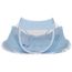 bleu 5PCS Pliable Tente Moustiquaire pour B/éb/é Portable Berceau en Coton et Gaze Moustiquaire Camping Matelas Coussins et Oreiller pour Voyage