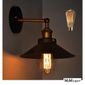 E27 rétro vintage applique murale lampe ampoule titulaire luminaire noir