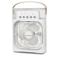 Mini climatiseur portable 600 ml, 3 vitesses, 3 modes de brume, 7 veilleuses, minuterie 2-8h, bureau, classe A
