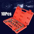 Soupape auto moto universel Kit de 10 outils de compresseur de ressort à valve-0