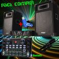Pack sono complet ibiza  DJ300  480W + table de mixage bluetooth MULTI  EFFETS  + 2  HP + micro+ clé USB 32gigas-0