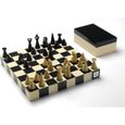 Jeu d'échecs Deluxe - CAYRO - Bois - Pour Enfant - Blanc et noir-0