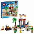 LEGO® 60328 City Le Poste De Secours sur La Plage, Jouet de Construction, Quad et Plaque Route, Cadeau pour Enfants +5 Ans-0