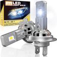Ampoule H7 LED, 90W 18000LM 6000K Blanc Phares sans Fil Avant de Voitures Moto 12V 24V, Ampoules Auto Lampes pour[S27]-0