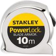 Mètre ruban STANLEY Powerlock Blade Armor 10m / 25mm - Longueur - Gris - A ruban - Acier et plastique-0