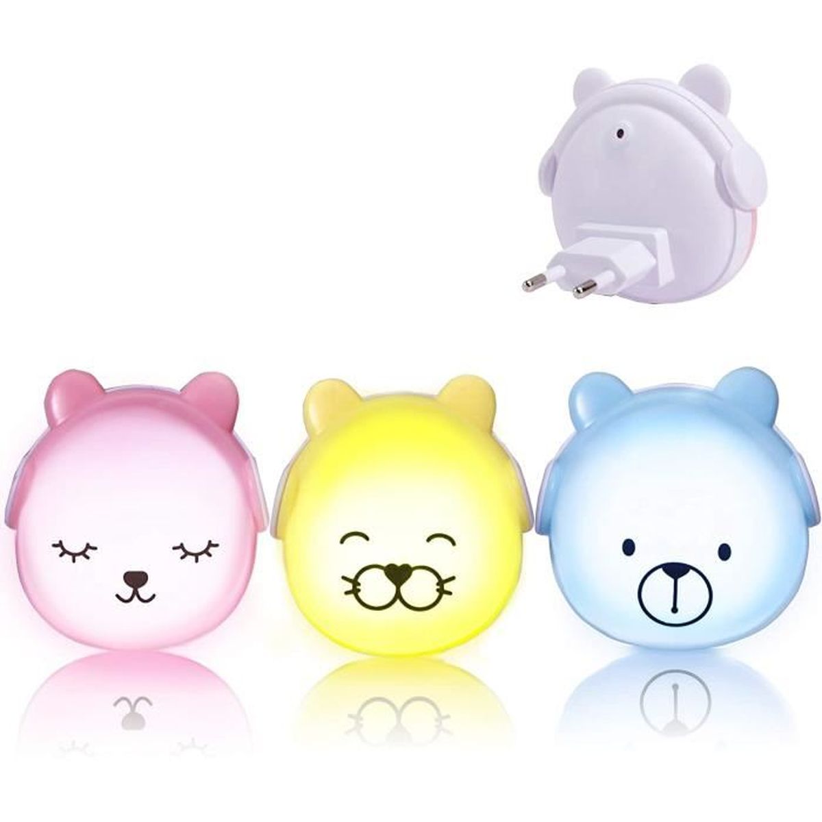 Brunoko Veilleuse Enfant Prise Electrique Lampe Enfant Nuit Murale Automatique Plug And Play Avec Capteur Crepusculaire Veilleuse Cdiscount Maison