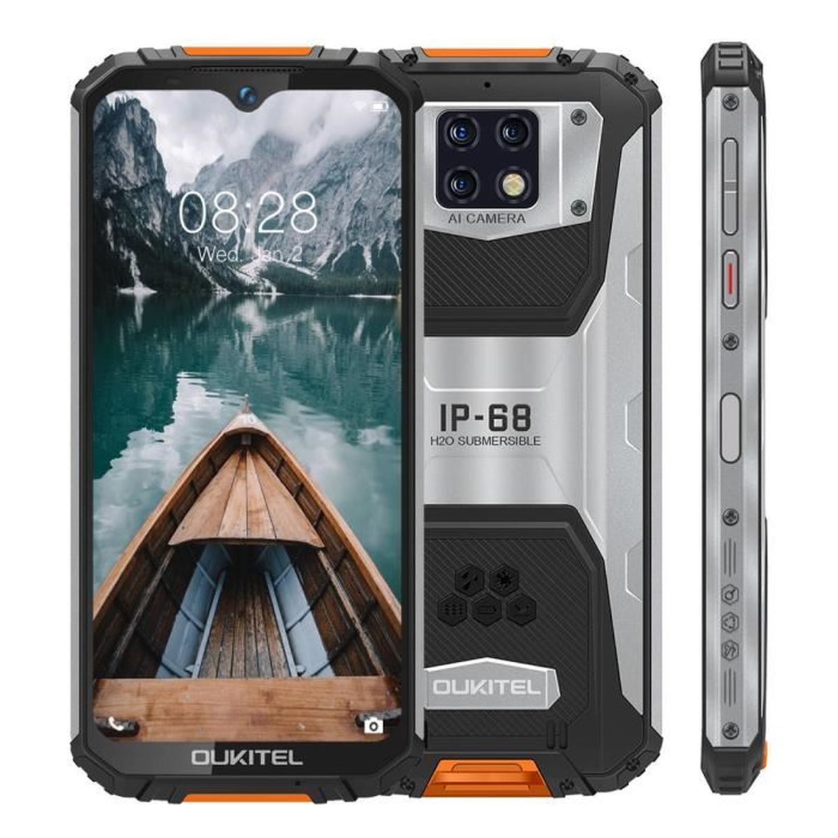 OUKITEL WP6 Smartphone IP68 Étanche Robuste 128Go Écran 6.3" Helio P70 ...